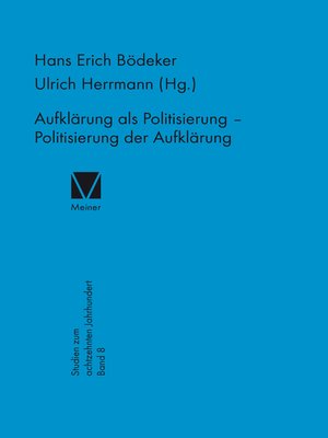 cover image of Aufklärung als Politisierung – Politisierung der Aufklärung